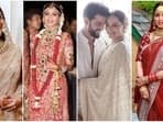 Sonakshi Sinha recently married Zaheer Iqbal, donning a dreamy, ethereal saree that created quite a buzz in the fashion world. However, she is not the first Bollywood bride to ditch traditional lehenga attire in favour of an elegant saree for the big day. Many other Bollywood brides have also tied the knot in six yards of grace. From Shilpa Shetty's traditional red saree adorned with crystals to Alia Bhatt's Sabyasachi beige saree exuding unmatched elegance, these Bollywood divas have redefined wedding fashion with their sophisticated saree looks.