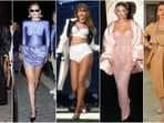 Hello, fashionistas! Get ready to start your week with our roundup of today's best-dressed stars, offering a treasure trove of style inspiration. From daring naked-resque dresses to elegant sartorial gowns, this guide of high fashion promises to dazzle. Explore standout looks from Kylie Jenner and Gigi Hadid at Paris Fashion Week, along with Taylor Swift's stunning white ensemble for Eras Tours and Bella Hadid redefining maternity style. These celebrities have truly stolen the limelight with their stunning look and incredible fashion sense. Scroll down to know all the glam details.
