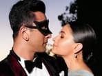 Ranbir Kapoor and Alia Bhatt at a masquerade ball hosted by the Ambanis