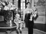 Isha Ambani carries Schiaparelli twin robots in these pics from Anant Ambani-Radhika Merchant's pre-wedding festivities. 