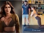 Kriti Sanon practises Nordic curls in a new workout video. 
