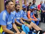 India head coach Rahul Dravid gives farewell speech on last day in the dressing room