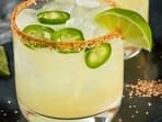  Jalapeño Margarita is a popular spicy cocktail trending on social media. (Source: shutterstock)