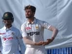 Shaheen Afridi's special celebration during Test against Bangladesh