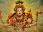 On the day of Anant Chaturdashi, Lord Vishnu is worshipped.