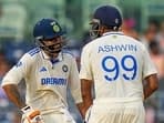 Ravichandran Ashwin and Ravindra Jadeja during the first day of the first test.