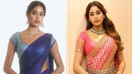 Janhvi Kapoor debuts new Princess Jasmine pattu pavadai