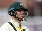 Australia's Steve Smith looks dejected as he walks after losing his wicket