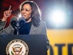 Kamala Harris' awkward request makes crowd go silent at Michigan rally (Photo by Brandon Bell / GETTY IMAGES NORTH AMERICA / Getty Images via AFP)