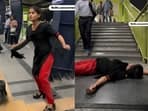 Woman’s dramatic reel in Delhi metro sparked mixed reactions.