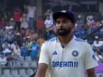 Mohammed Siraj walks back to the pavilion 