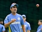 India's head coach Gautam Gambhir during a practice session. 