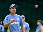 Latest news on November 6, 2024: India's head coach Gautam Gambhir during a practice session. 