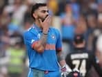 Latest news on November 15, 2024: Virat Kohli celebrates after scoring his 50th ODI century during India's 2023 World Cup semifinal match against New Zealand in Mumbai.